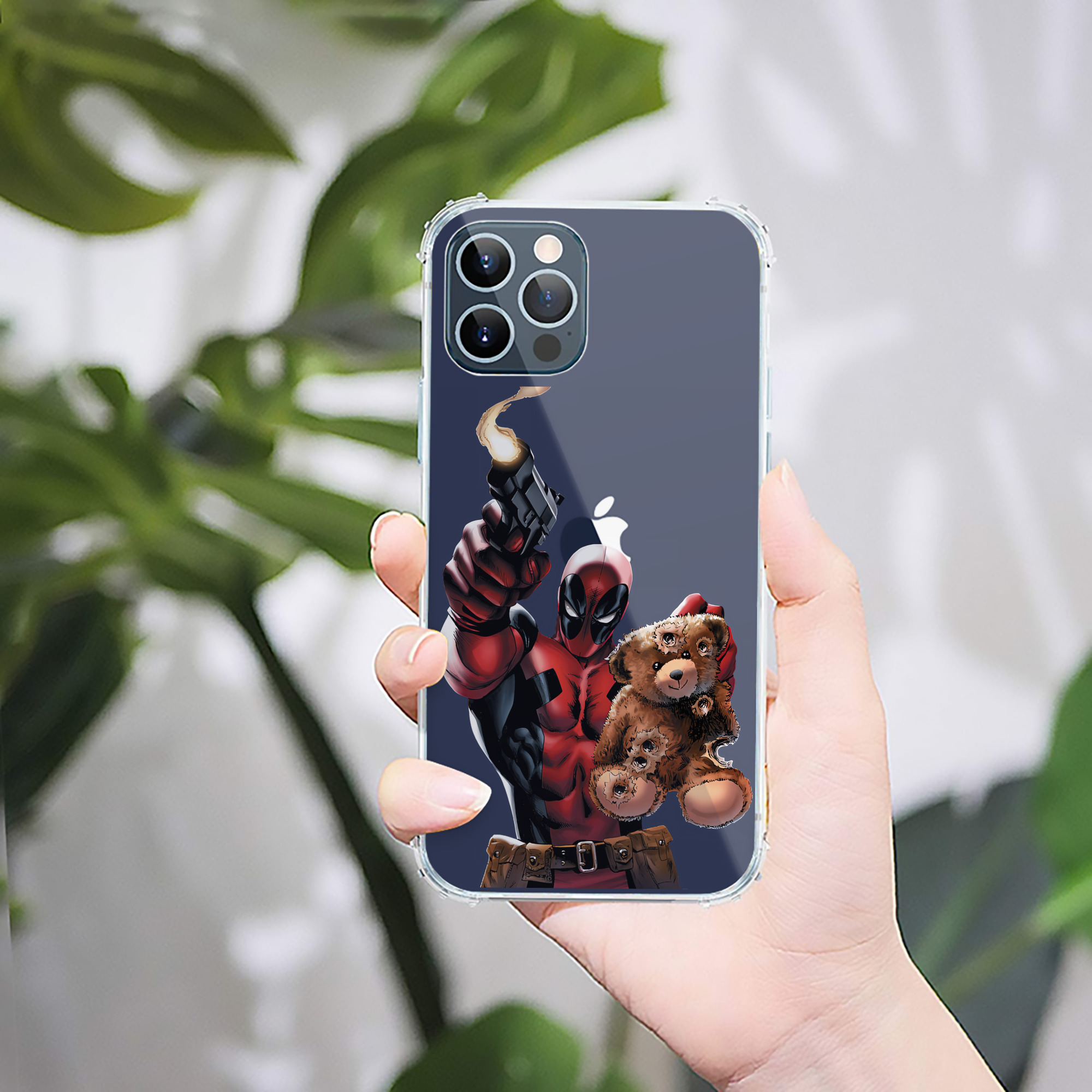 （画像用） Deadpool デッドプール 【iPhone 12シリーズ対応】透明スマホケース（クリアソフトケース）